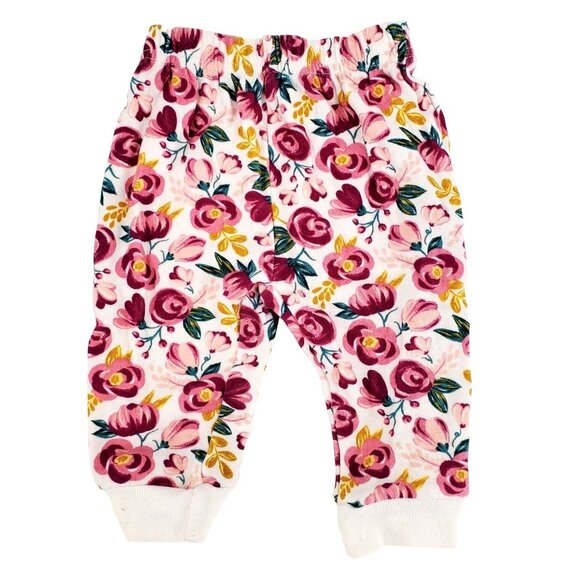 CHICK PEA Outfit 3-6M Baby Girl Long-sleeve Pants Rose Matching 2-piece Set - Picture 5 of 7